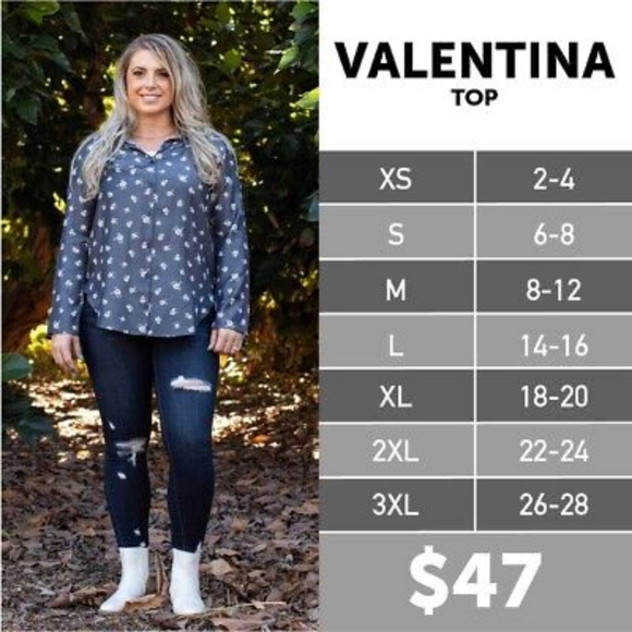 LuLaRoe Valentina Button-up - Picture 4 of 6